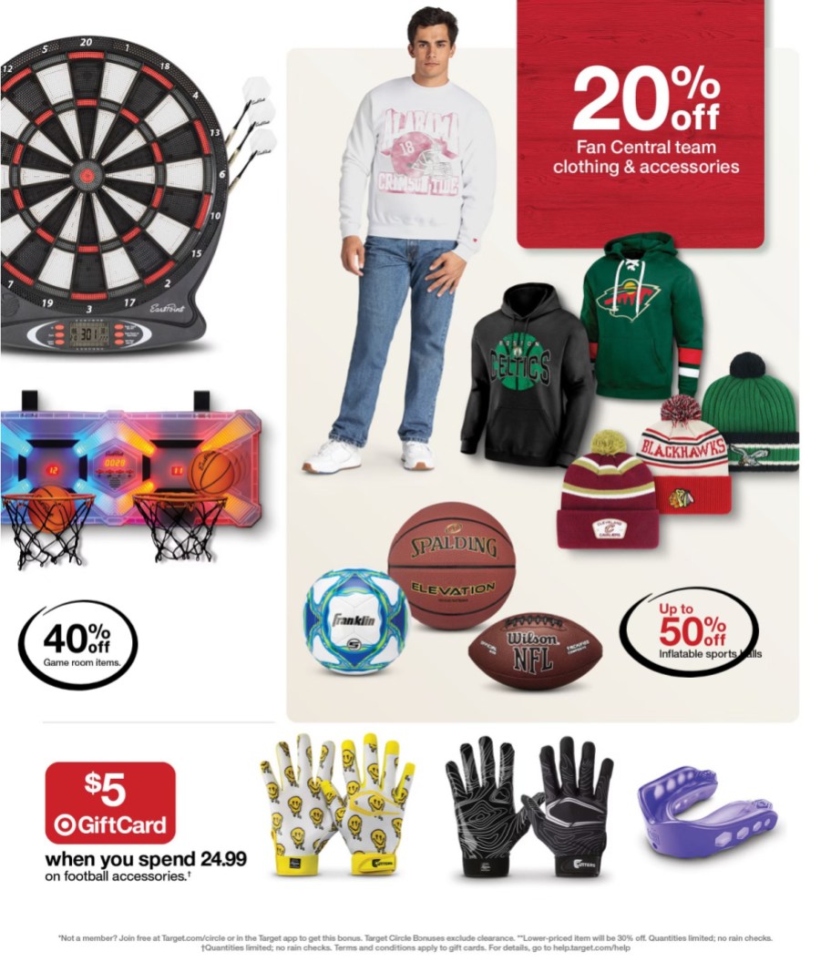 page from Target ad