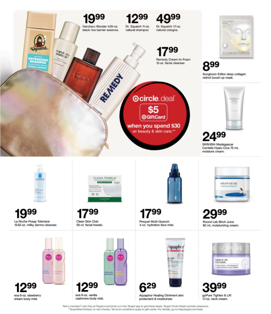 page from Target ad