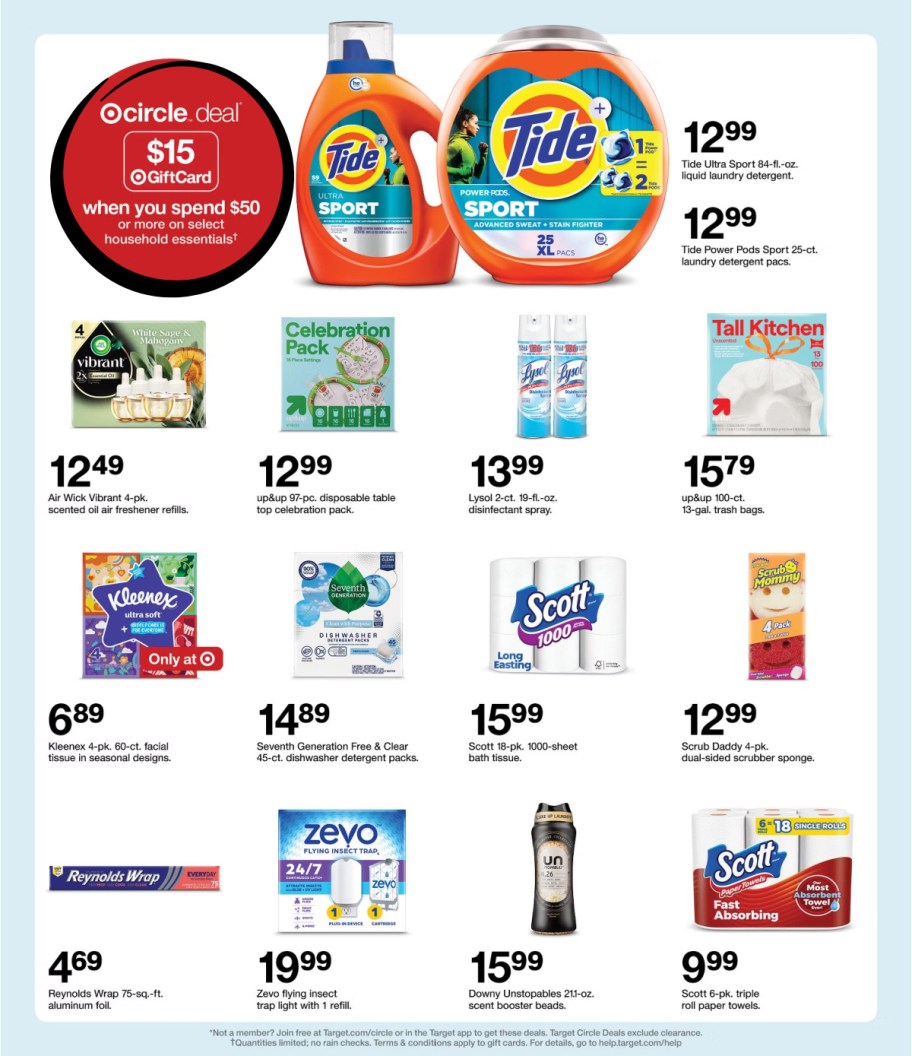 page from Target ad