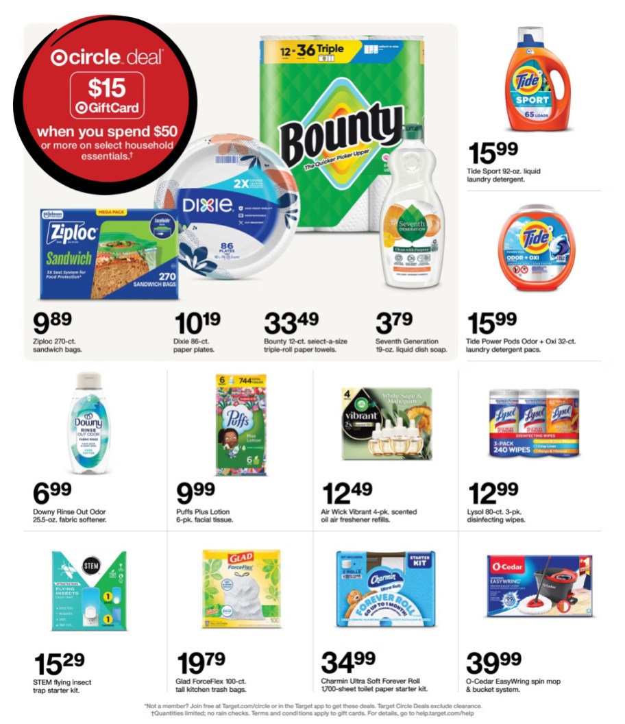 page from Target ad