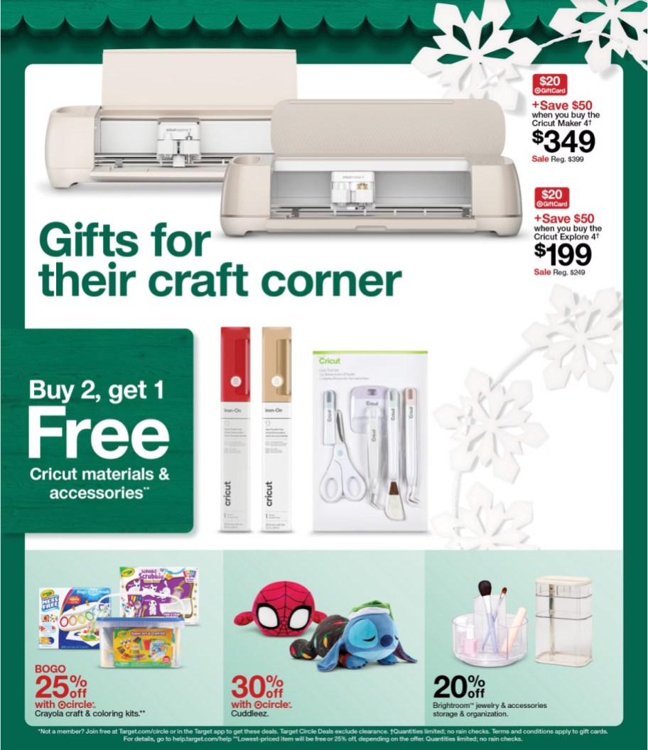 page from Target ad