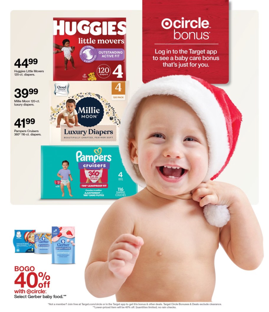page from Target ad