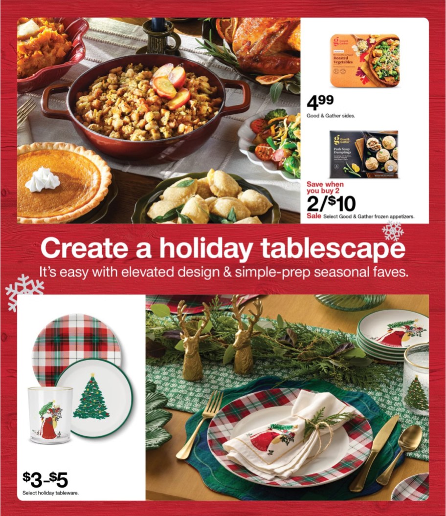 page from Target ad