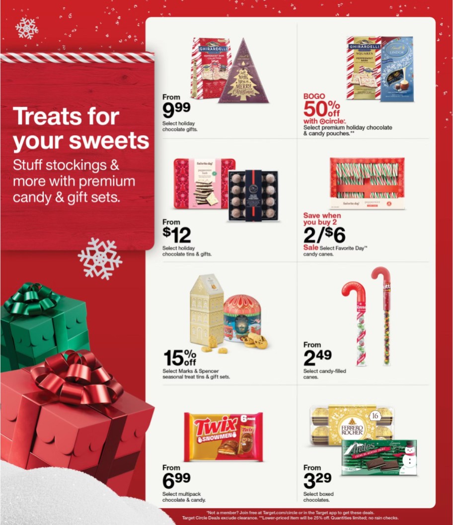 page from Target ad