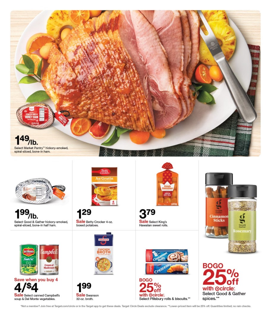 page from Target ad
