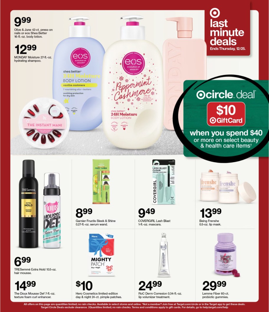 page from Target ad
