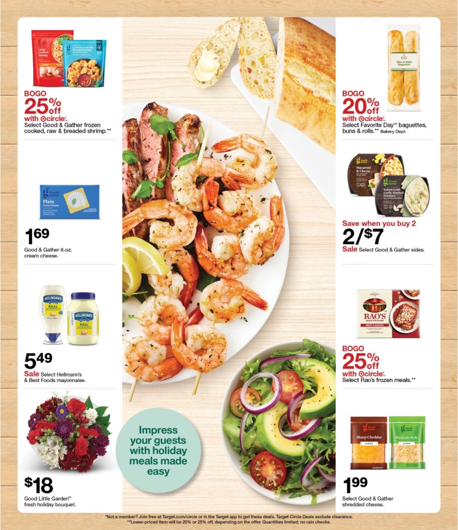 page from Target ad