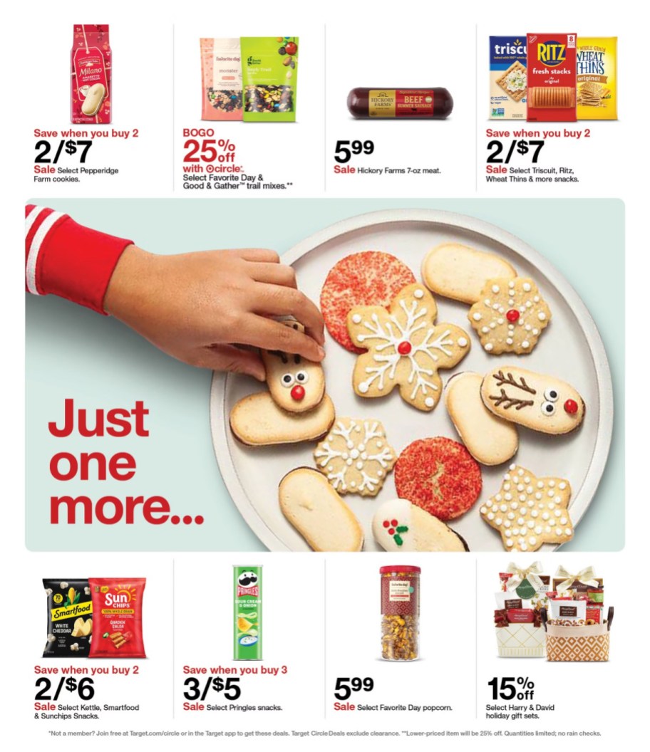 page from Target ad