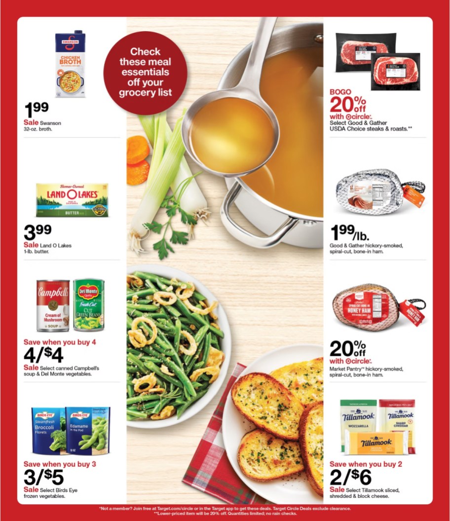 page from Target ad