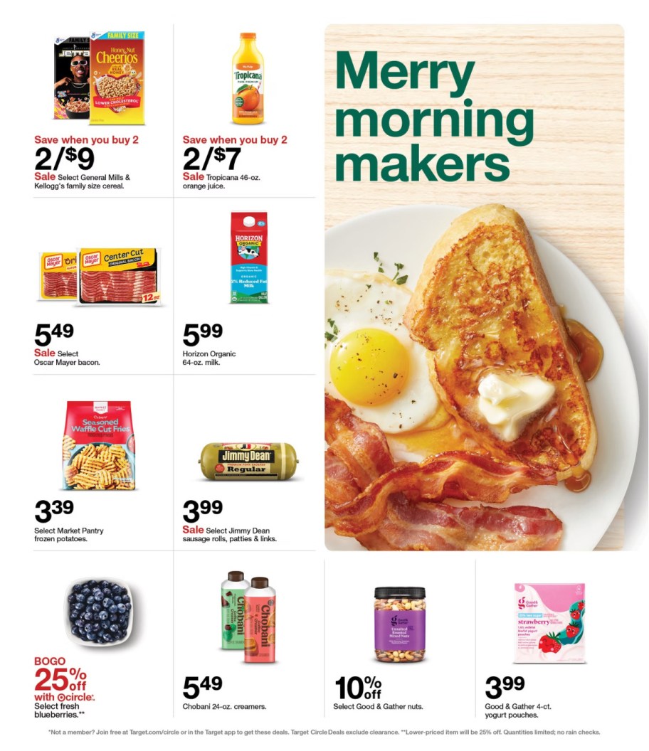 page from Target ad