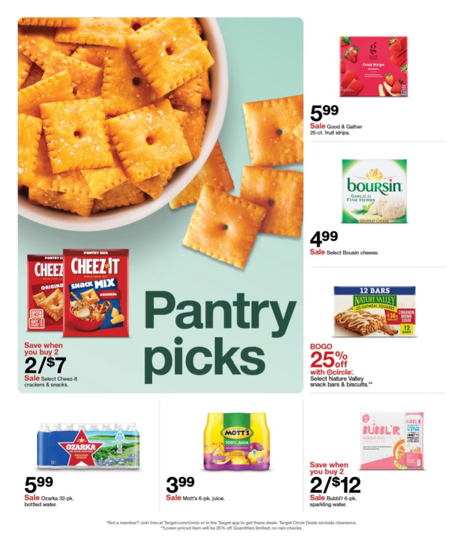 page from Target ad