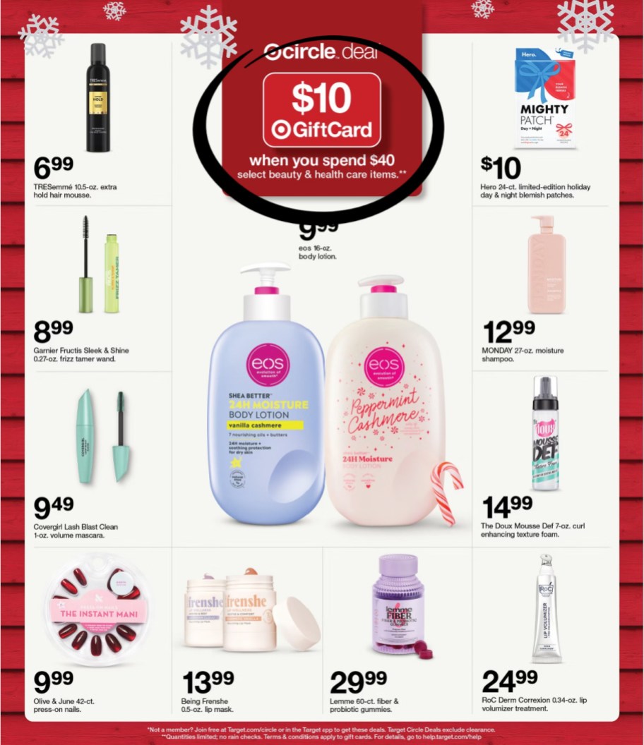 page from Target ad