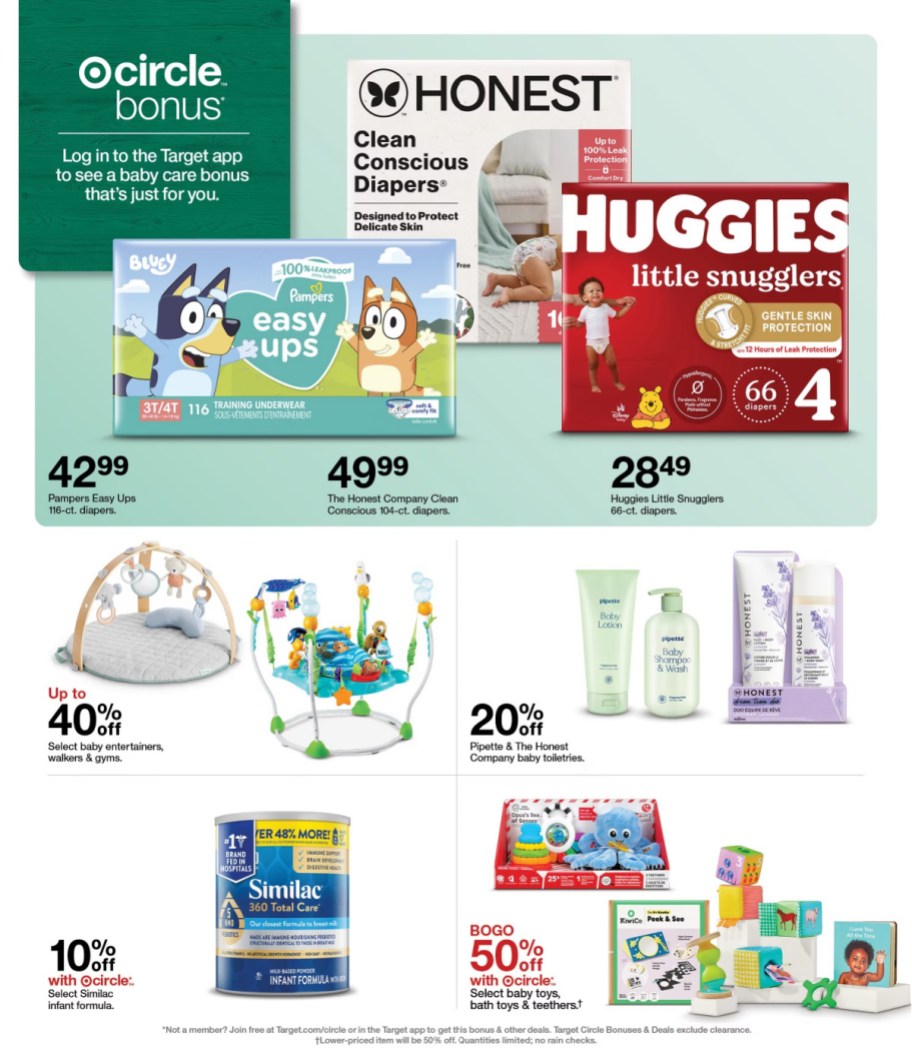 page from Target ad