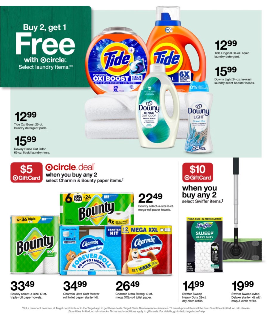 page from Target ad