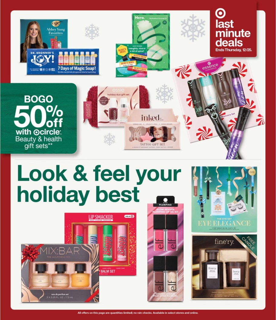 page from Target ad