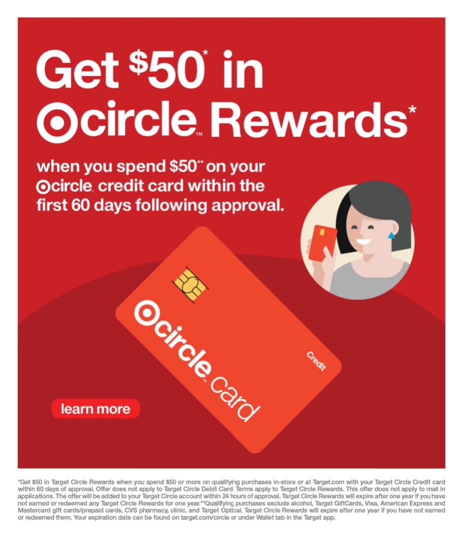 page from Target ad