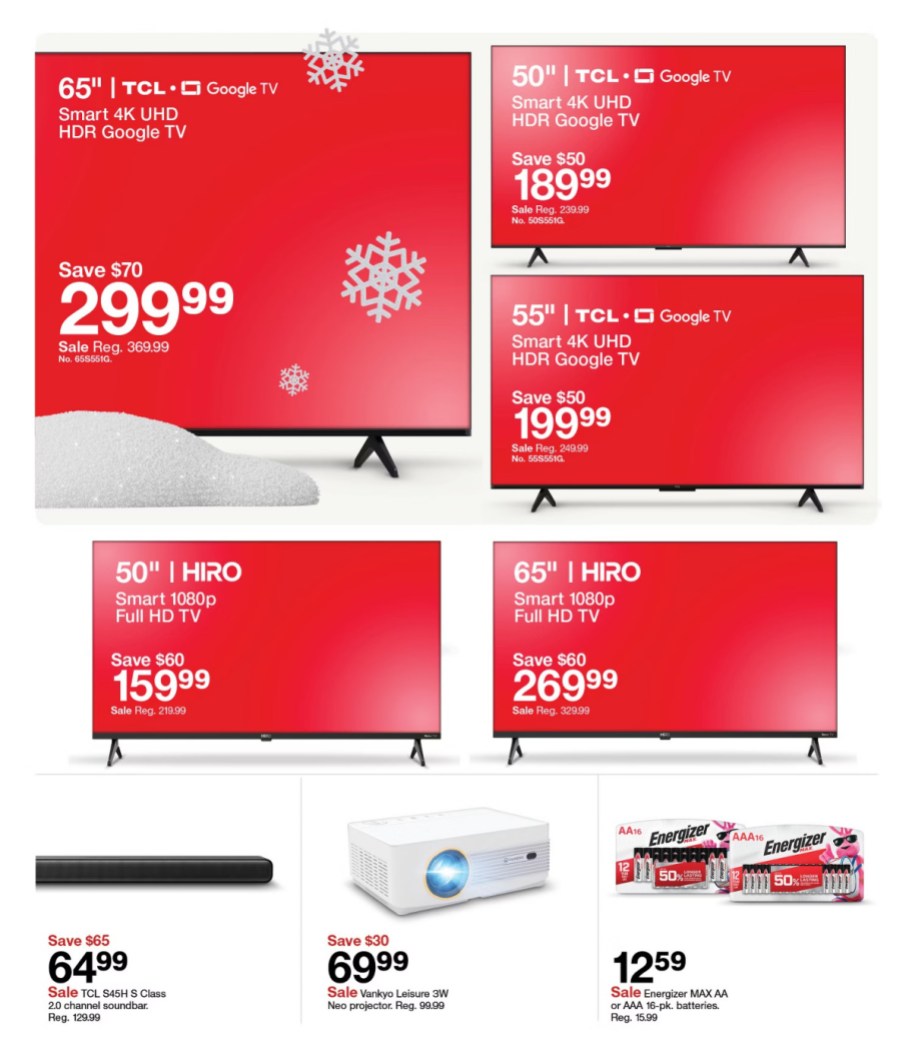page from Target ad