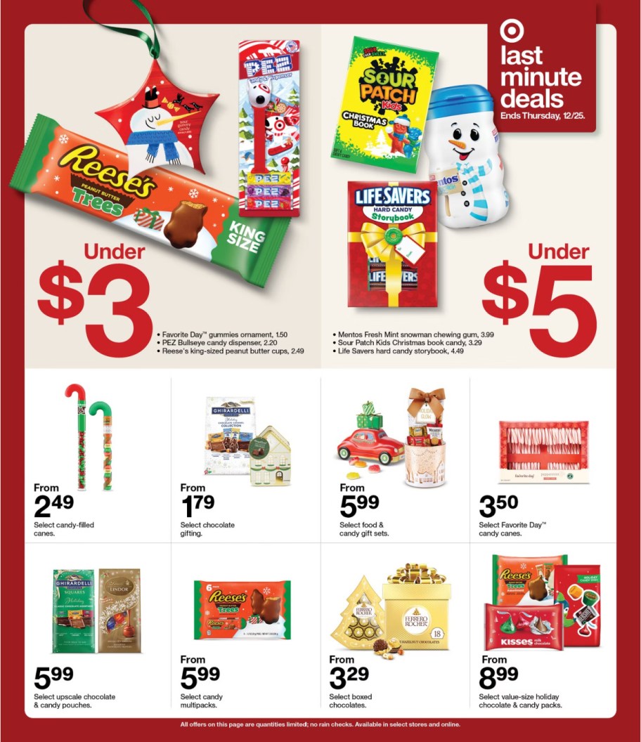 page from Target ad