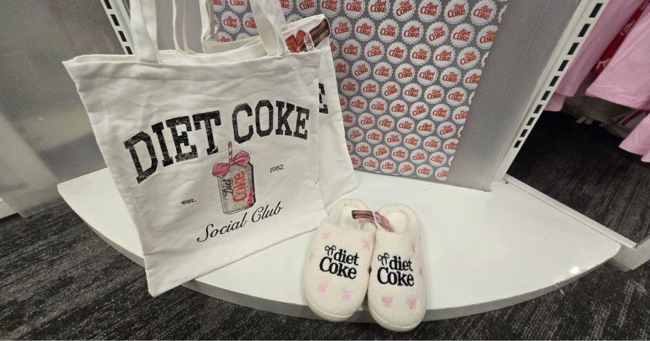 Diet Coke Tote and Slippers