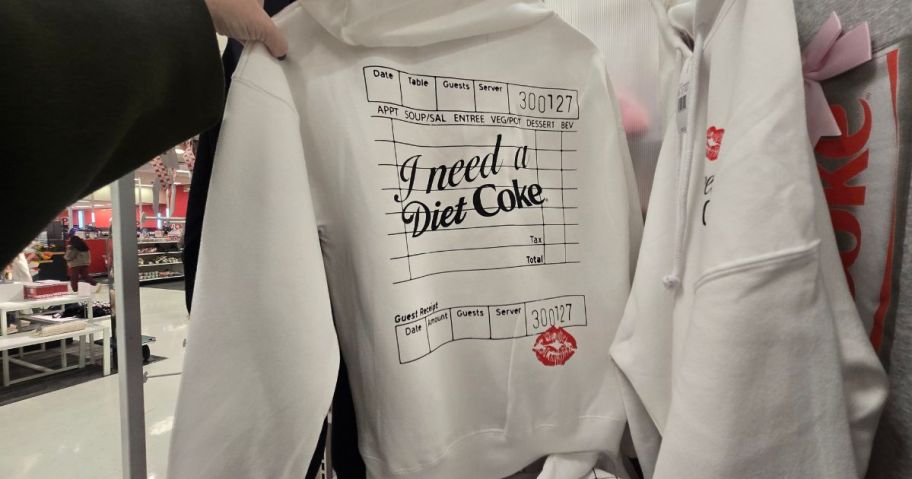 Diet Coke White Sweatshirt