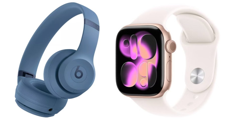 headphones and apple watch
