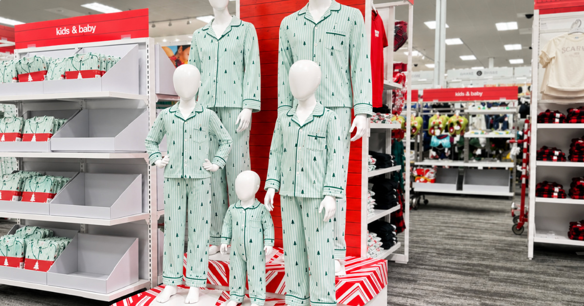 Target Just Dropped Matching Christmas Family Pajamas – From Just $10!