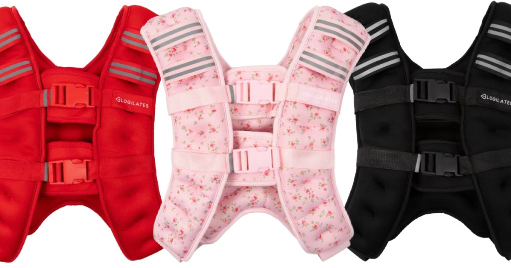 Weighted vest in different colors and patterns