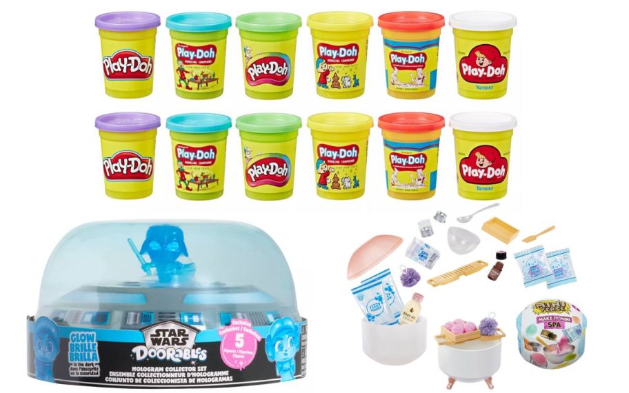 Target toy sale: stock images of three different toys 