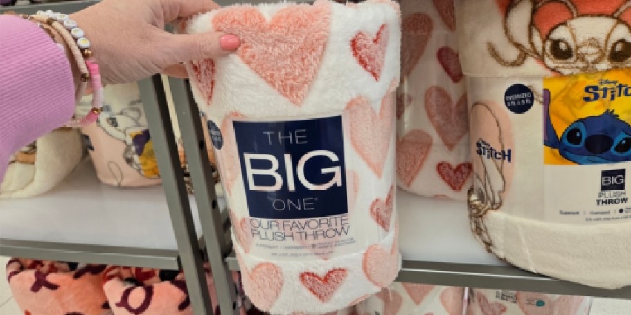 Kohl’s Big One Blankets from $12.74 (New Valentine’s Day, Easter, & Disney Styles)