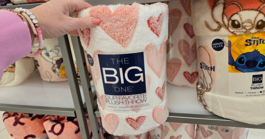 Kohl’s Big One Blankets from $12.74 (New Valentine’s Day, Easter, & Disney Styles)