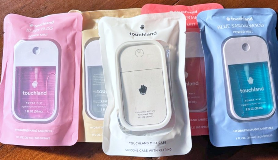 Touchland Hand Sanitizer 4-Pack w/ Case Just $34.72 Shipped for Amazon Prime Members