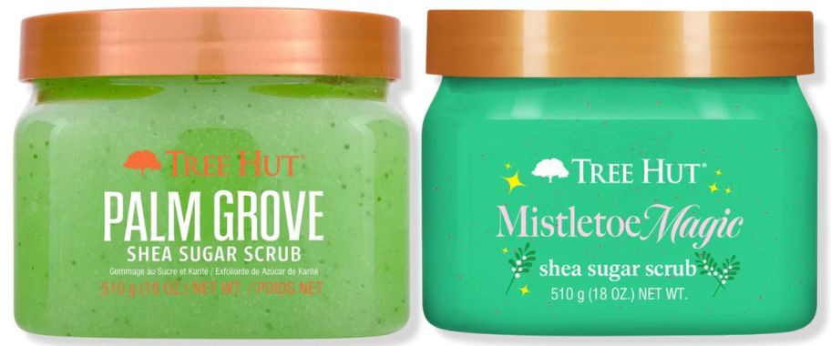 2 canisters of green sugar scrub