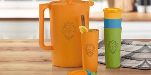Price Drop: Tupperware Heritage Pitcher AND Tumblers Set on Amazon (Vintage-Inspired!)