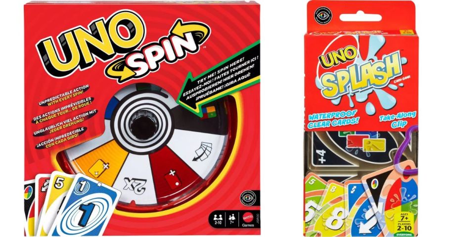 UNO Spin Board Game and Splash Card Game