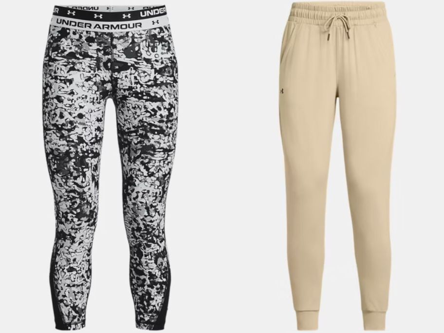 Stock images of Under armour girls leggings and women's pants