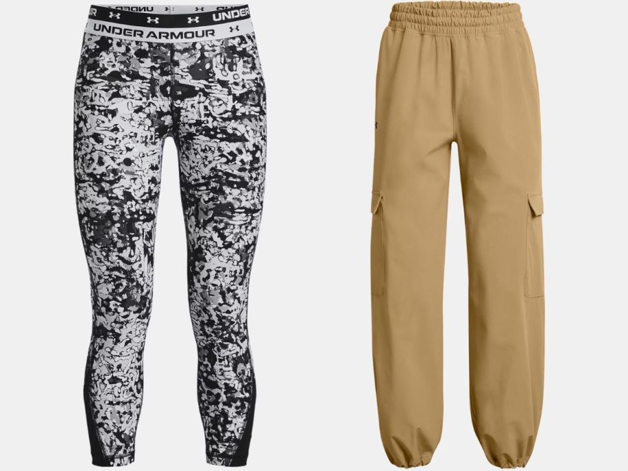 Stock images of Under Armour pants for girls and women