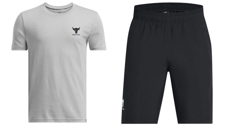 Under armour boys in gray and black