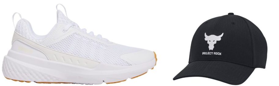 Under armour shoes and cap