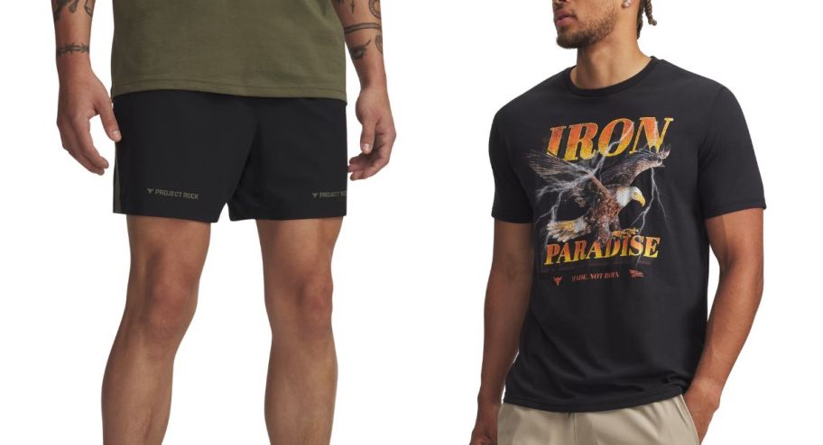 Under armour men's shorts and shirt