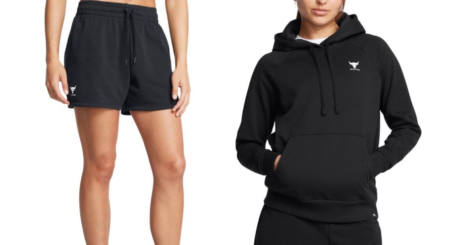Under armour womens shorts and sweater