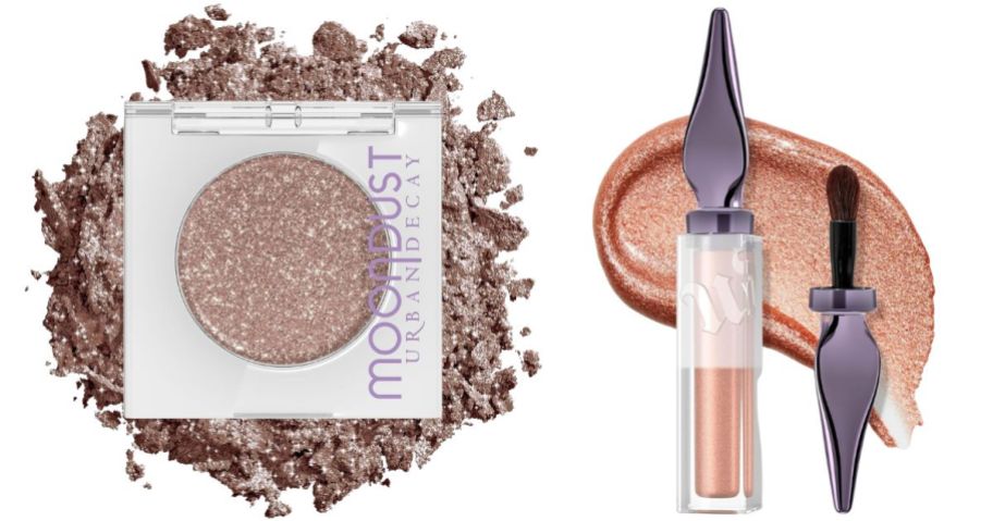 Urban Decay 247 Moondust Glitter Eyeshadow Single and Glaze-On Liquid Eyeshadow