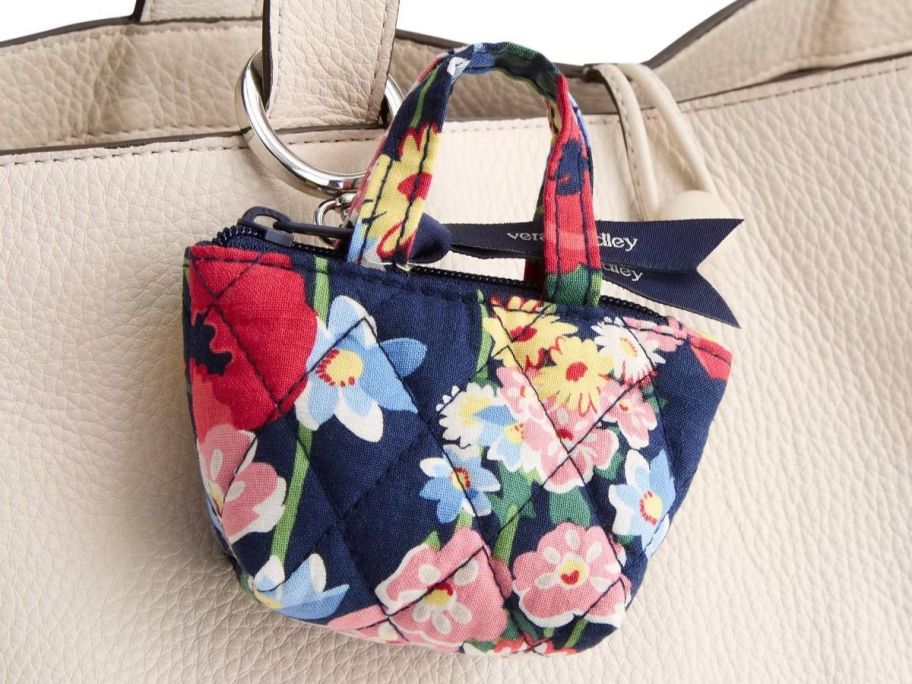 Vera Bradley Target Collection Mini Bag on a purse handle