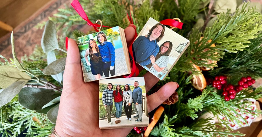 Buy 1, Get 2 FREE Walgreens Photo Ornaments + Free Store Pickup (Use for Gift Tags & Stocking Labels!)