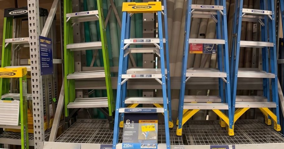 Werner 6' Fiberglass Step Ladder in store