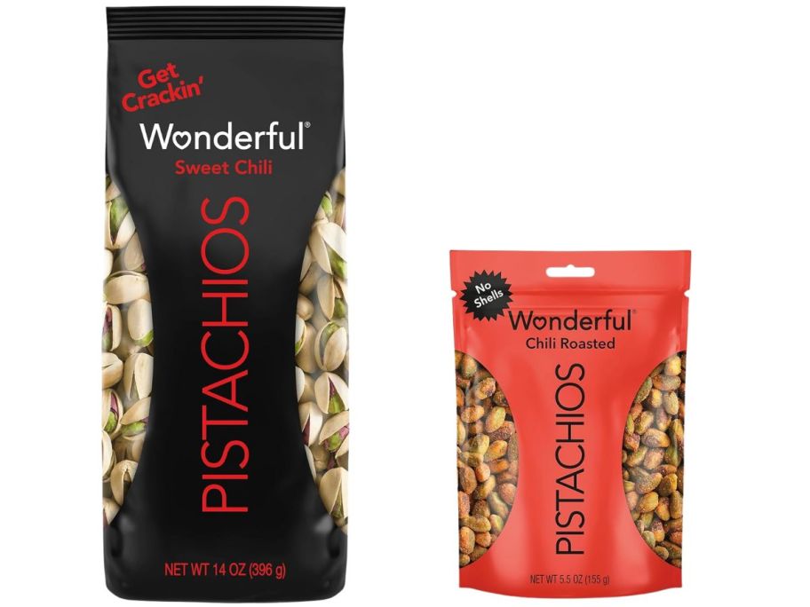 2 bags of pistachio nuts 