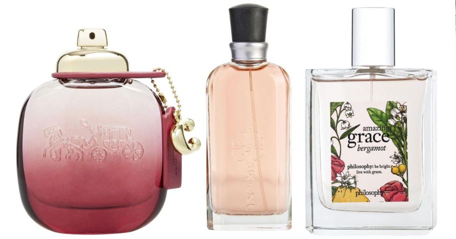 3 bottles of perfume