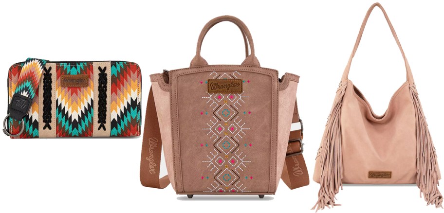 wrangler wristlet and bags