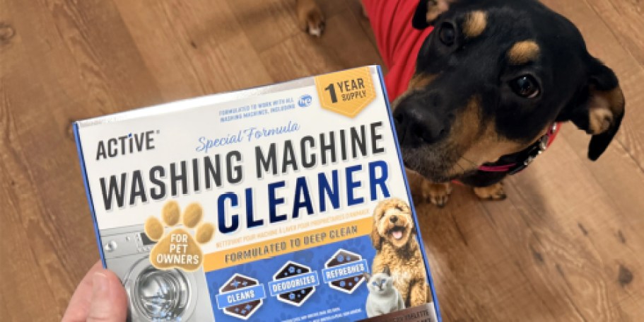 Active Washing Machine Cleaner 1-Year Supply Only $11.96 on Amazon – NEW Pet Owner Formula!