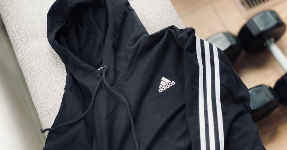 A black adidas hoodie