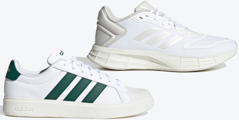 two adidas sneakers